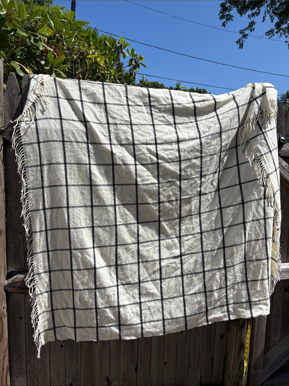 MT Plaid I1 wool blend blanket.